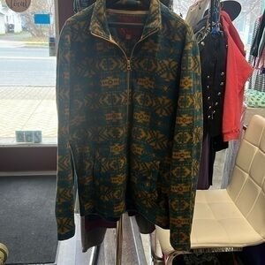 Arizona Aztec/western fleece zip up size medium